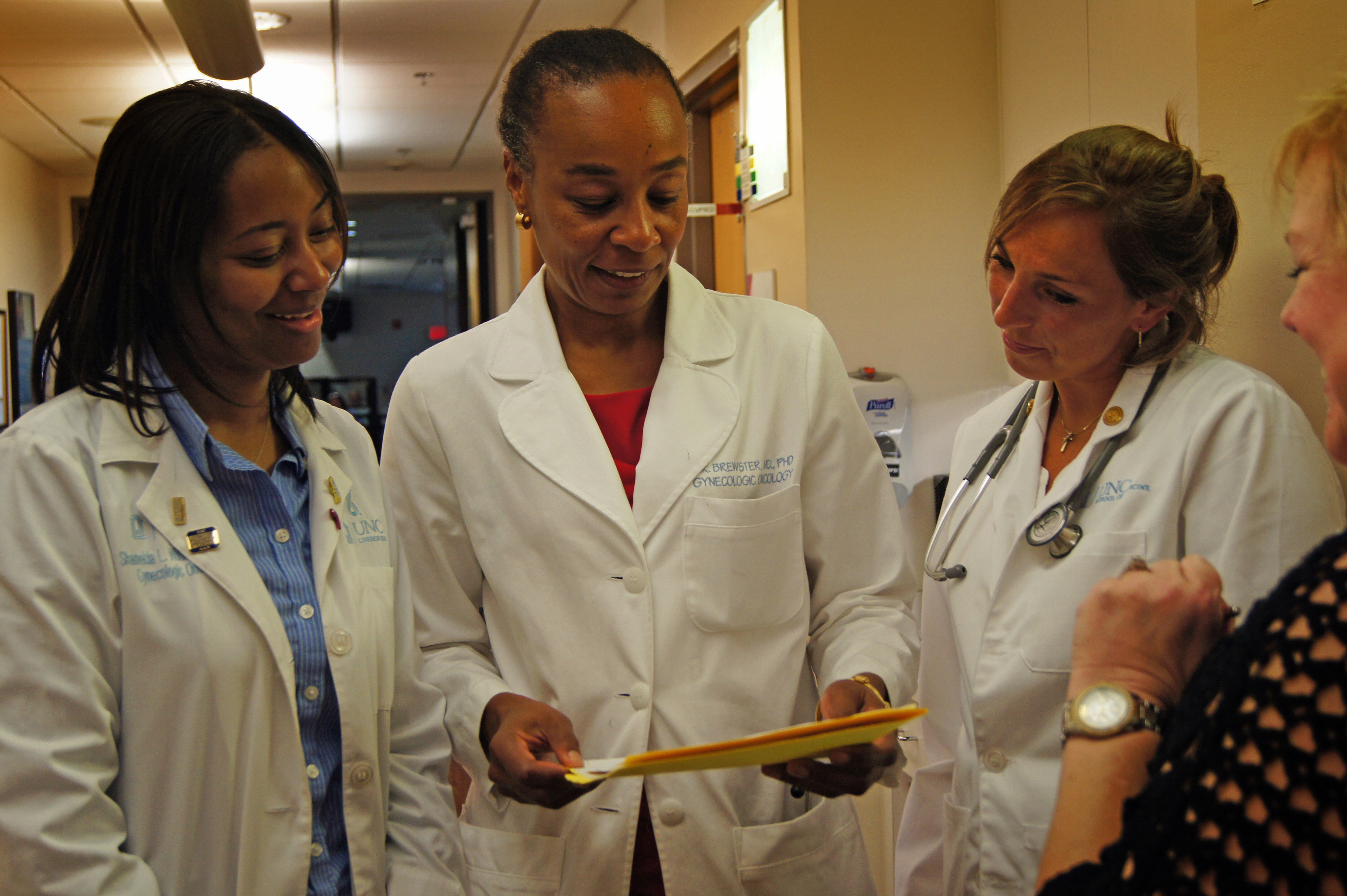 Dr. Brewster with docs