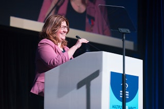 Dr. Fader speaking